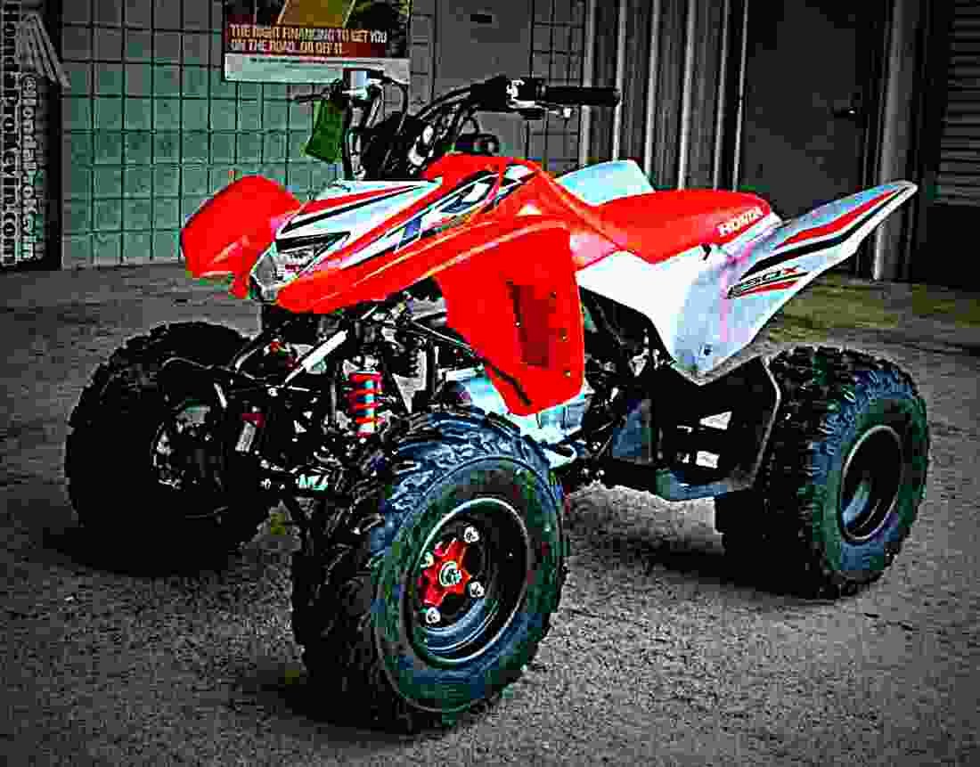 Honda TRX250X 2017 3 motorbike A4 Photo Print