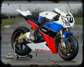 Honda Tt Legends Team A4 Photo Print Motorbike Vintage Aged