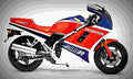 Honda VF 1000 R 1985 2 motorbike A4 Photo Print