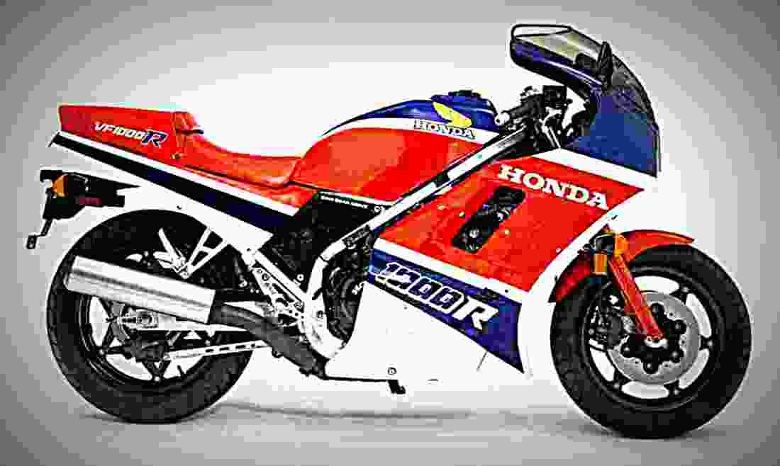 Honda VF 1000 R 1985 2 motorbike A4 Photo Print