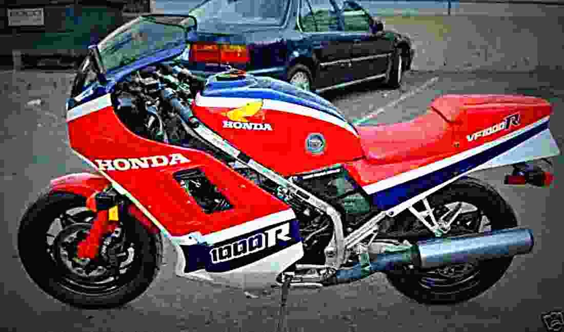 Honda VF 1000 R (reduced effect) 1986 1 motorbike A4 Photo Print