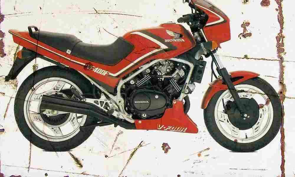 Honda VF400F 1983 Aged Vintage A4 Photo Print