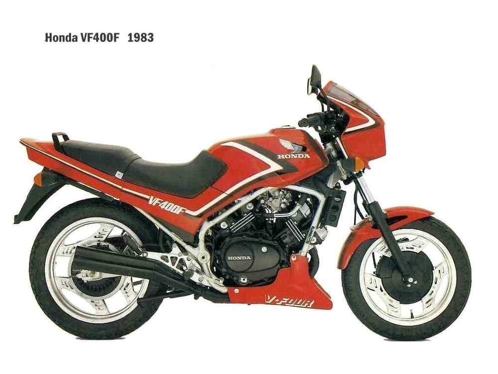 Honda VF400F 1983 motorbike A4 Photo Print
