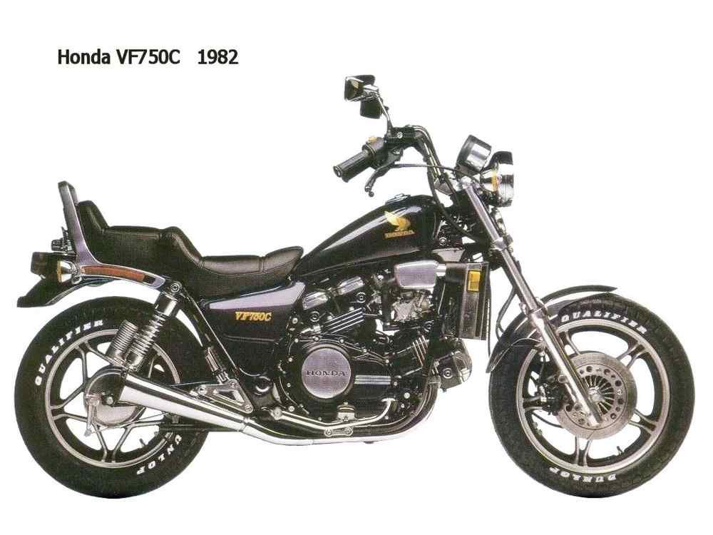 Honda VF750C 1982 motorbike A4 Photo Print