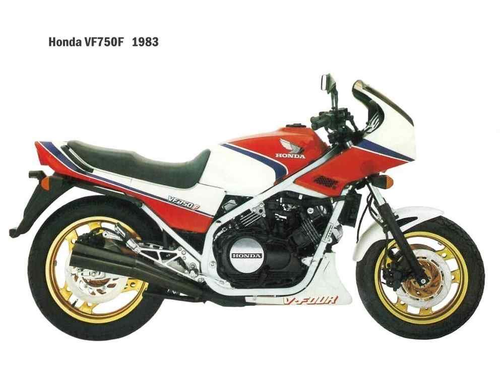Honda VF750F 1983 motorbike A4 Photo Print