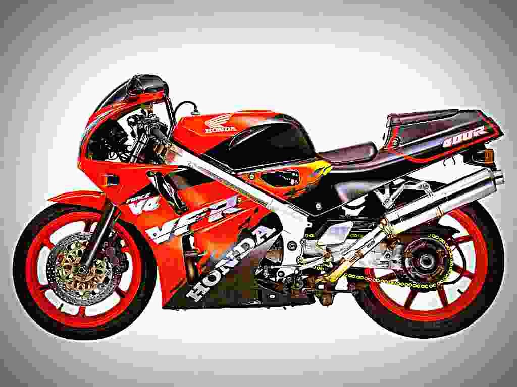 Honda VFR 400 R 1992 2 motorbike A4 Photo Print