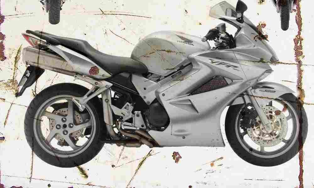 Honda VFR800 2006 Aged Vintage A4 Photo Print