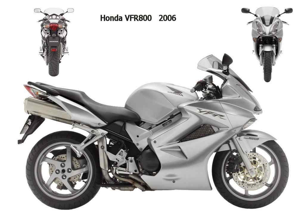 Honda VFR800 2006 motorbike A4 Photo Print