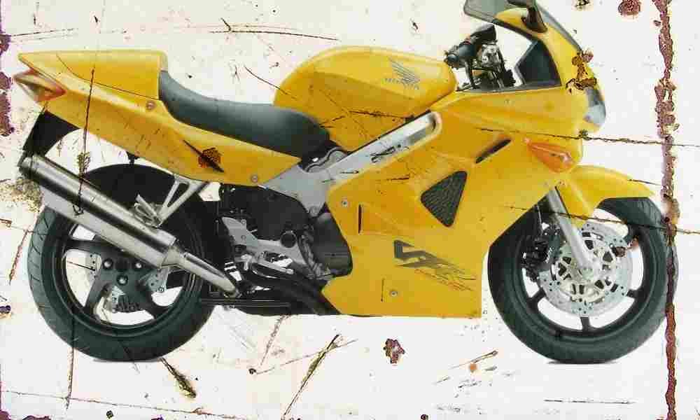Honda VFR800FI 1998 Aged Vintage A4 Photo Print