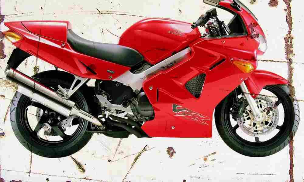 Honda VFR800FI 2000 Aged Vintage A4 Photo Print