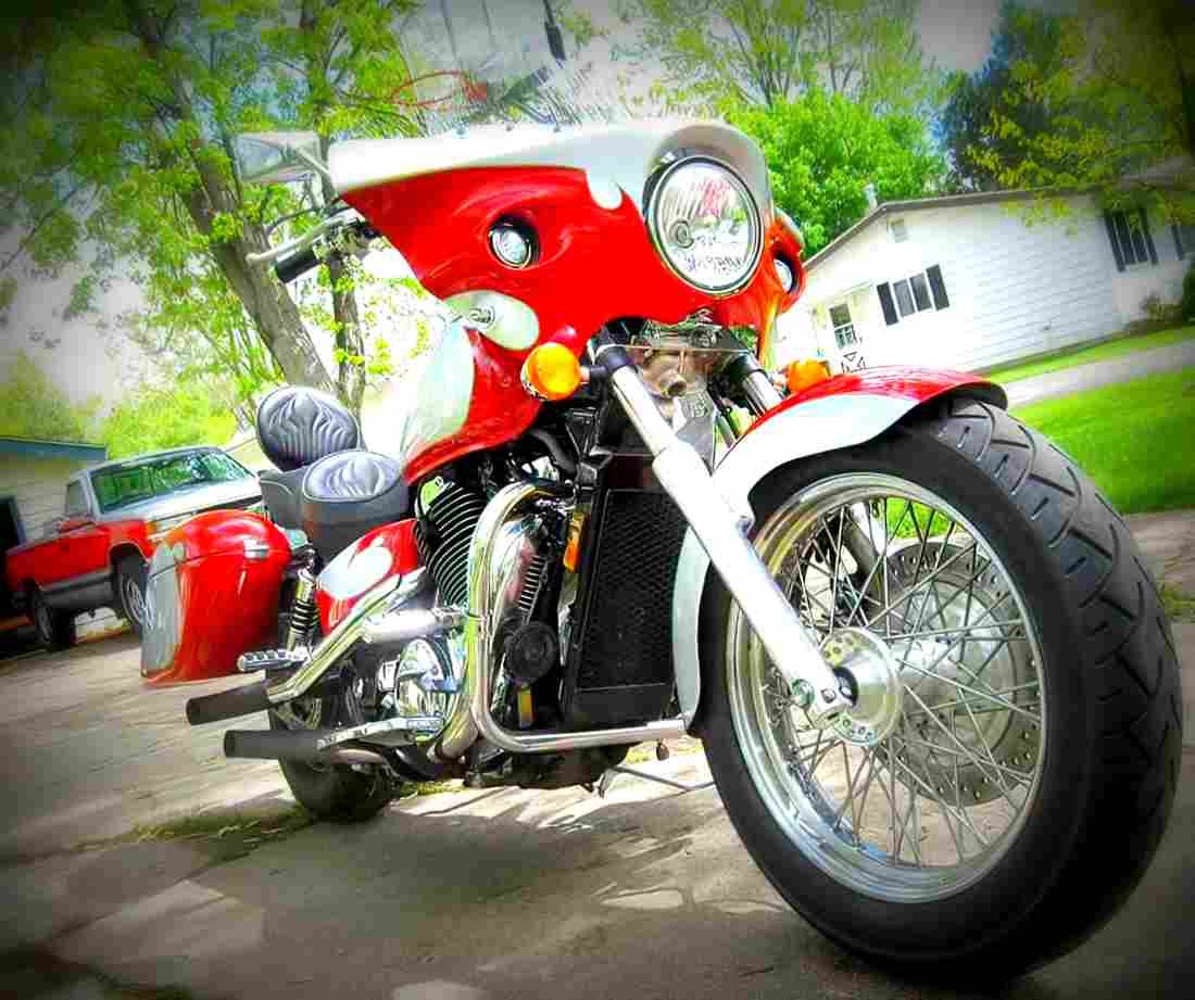 Honda VT 1100 C2 Shadow ACE VT 1100 C2 Shadow ACE (1998) 6 motorbike A4 Photo Print