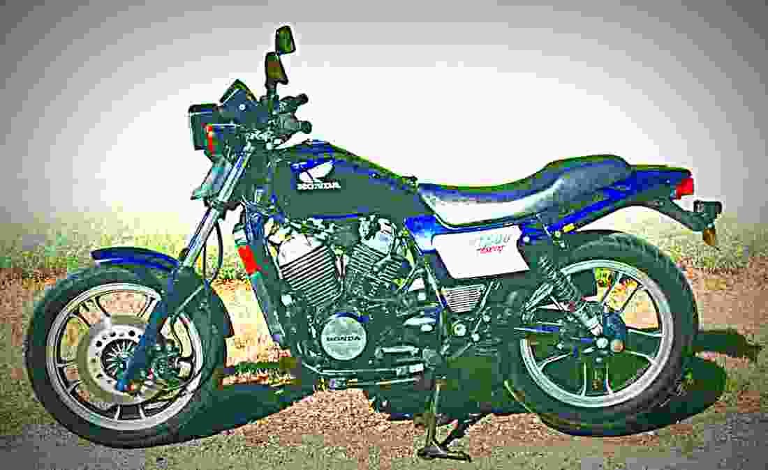 Honda VT 500 C (reduced effect) 1986 3 motorbike A4 Photo Print