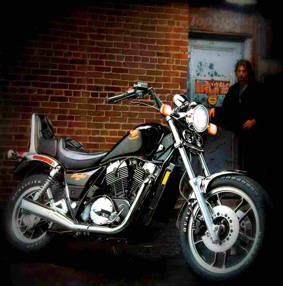 Honda VT 500 C (reduced effect) 1987 2 motorbike A4 Photo Print