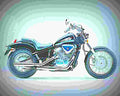Honda VT 600 C 1990 6 motorbike A4 Photo Print