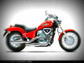 Honda VT 600 C Shadow 1999 3 motorbike A4 Photo Print