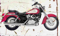 Honda VT125C Shadow 2002 Aged Vintage A4 Photo Print