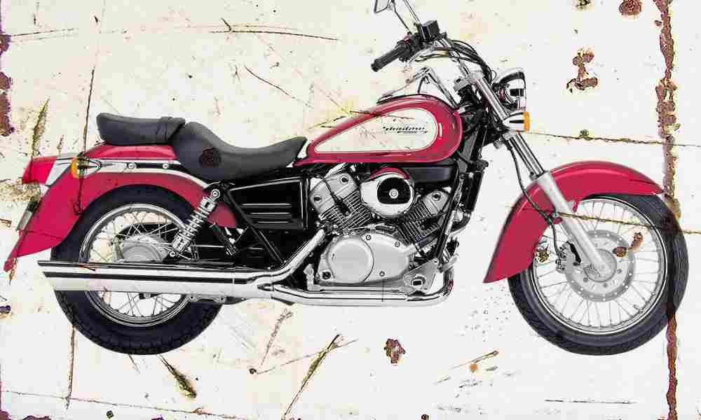 Honda VT125C Shadow 2002 Aged Vintage A4 Photo Print