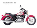 Honda VT125C Shadow 2002 motorbike A4 Photo Print