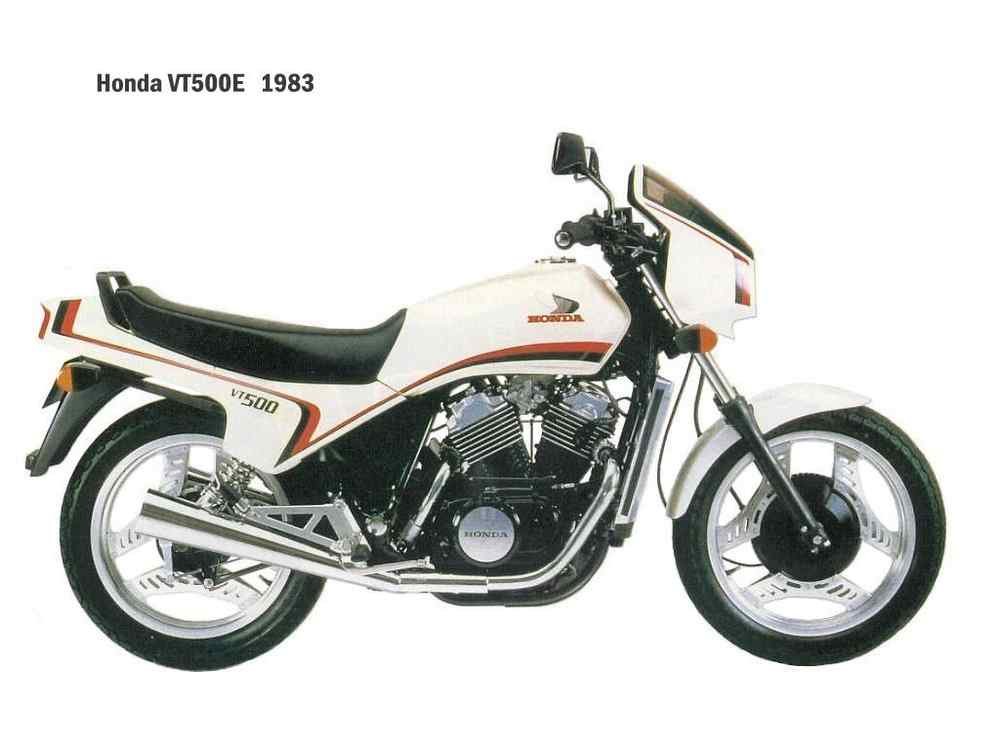 Honda VT500E 1983 motorbike A4 Photo Print