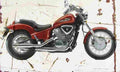 Honda VT600C Shadow 1998 Aged Vintage A4 Photo Print