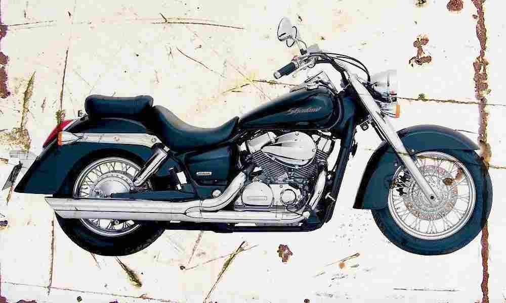 Honda VT750C Shadow 2004 Aged Vintage A4 Photo Print