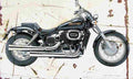 Honda VT750DC BlackWidow 2001 Aged Vintage A4 Photo Print