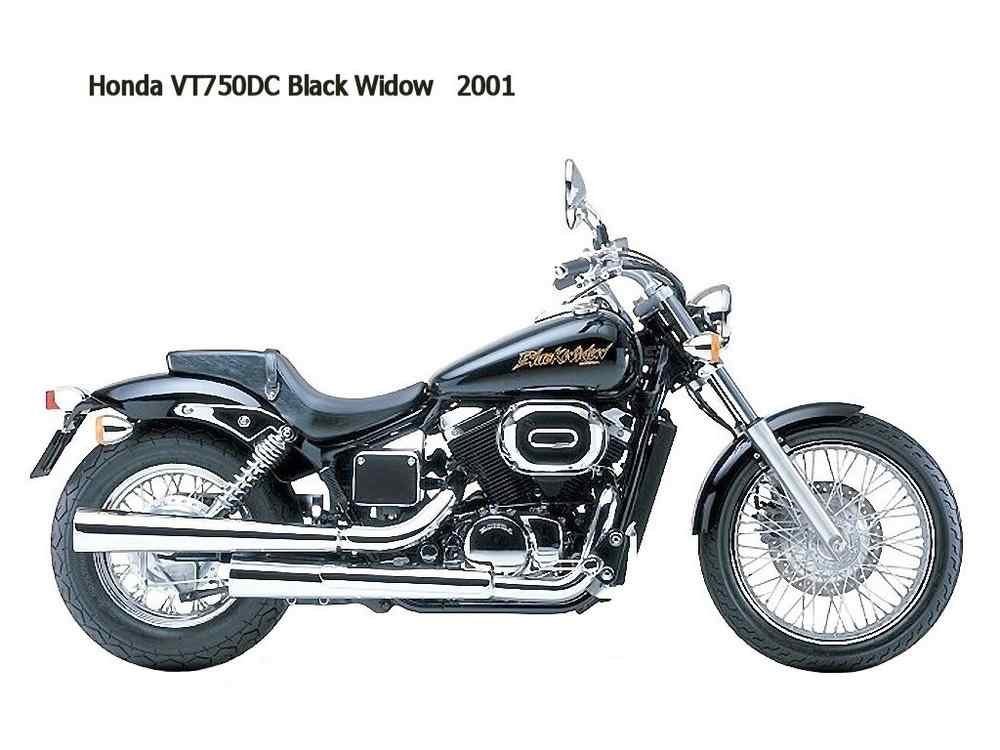 Honda VT750DC BlackWidow 2001 motorbike A4 Photo Print