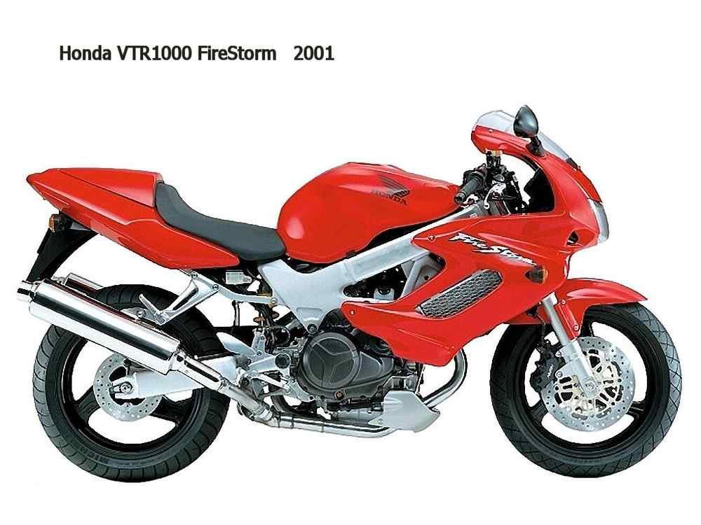Honda VTR1000 FireStorm 2001 motorbike A4 Photo Print