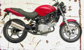 Honda VTR250 2002 Aged Vintage A4 Photo Print