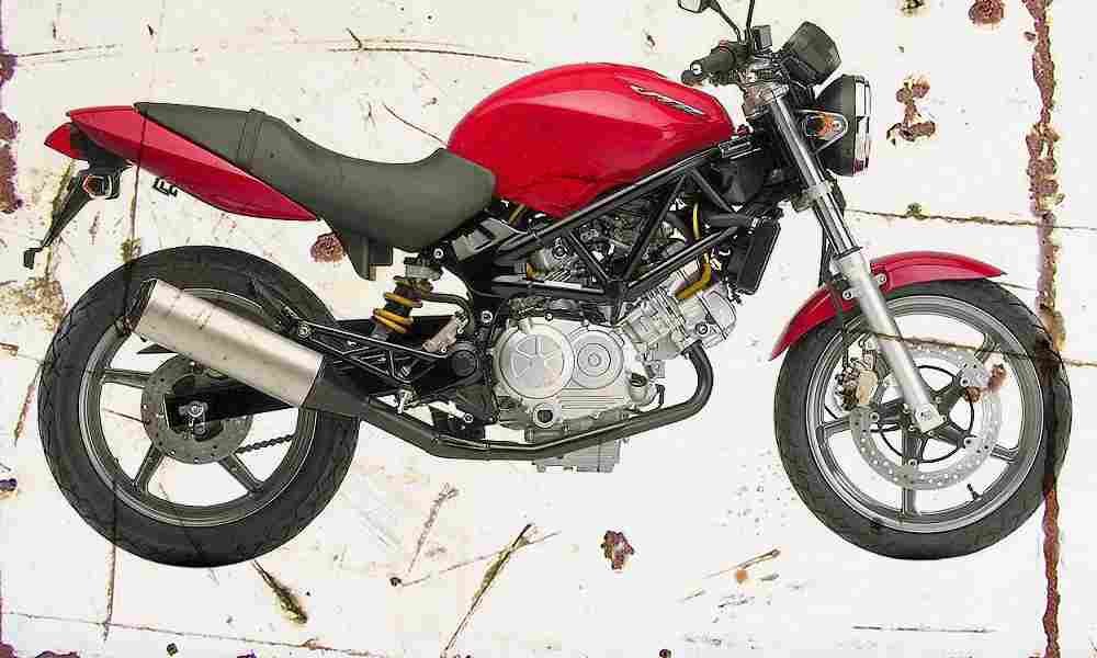 Honda VTR250 2002 Aged Vintage A4 Photo Print