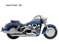 Honda VTX1300 2003 motorbike A4 Photo Print