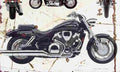 Honda VTX1800 2001 Aged Vintage A4 Photo Print