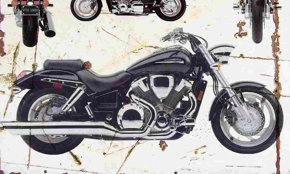 Honda VTX1800 2001 Aged Vintage A4 Photo Print