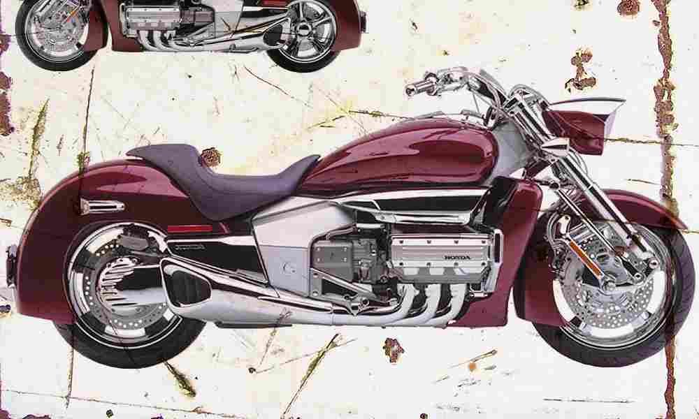Honda Valkyrie Rune 2003 Aged Vintage A4 Photo Print