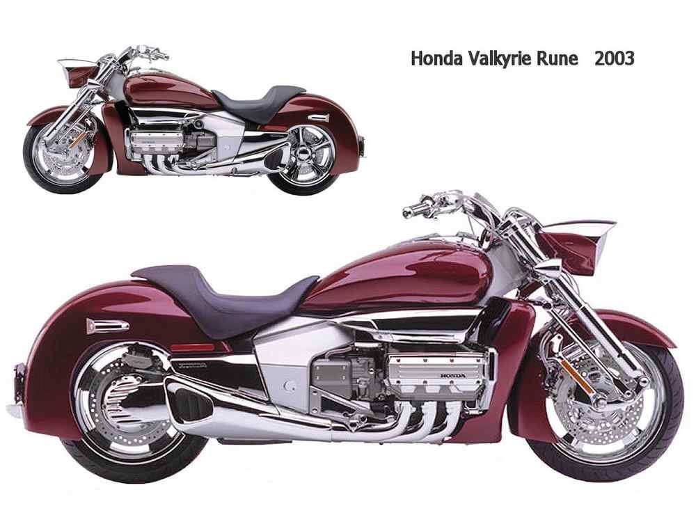 Honda Valkyrie Rune 2003 motorbike A4 Photo Print
