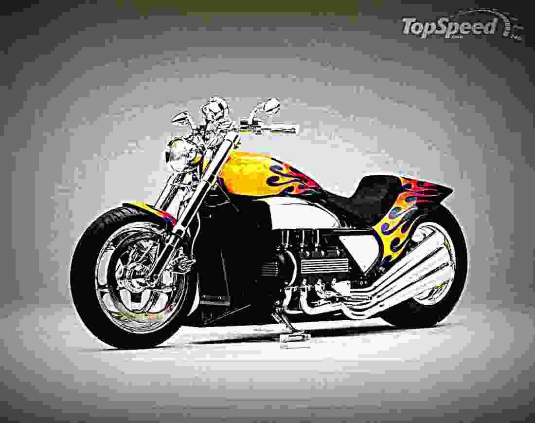 Honda Valkyrie Rune 2004 3 motorbike A4 Photo Print