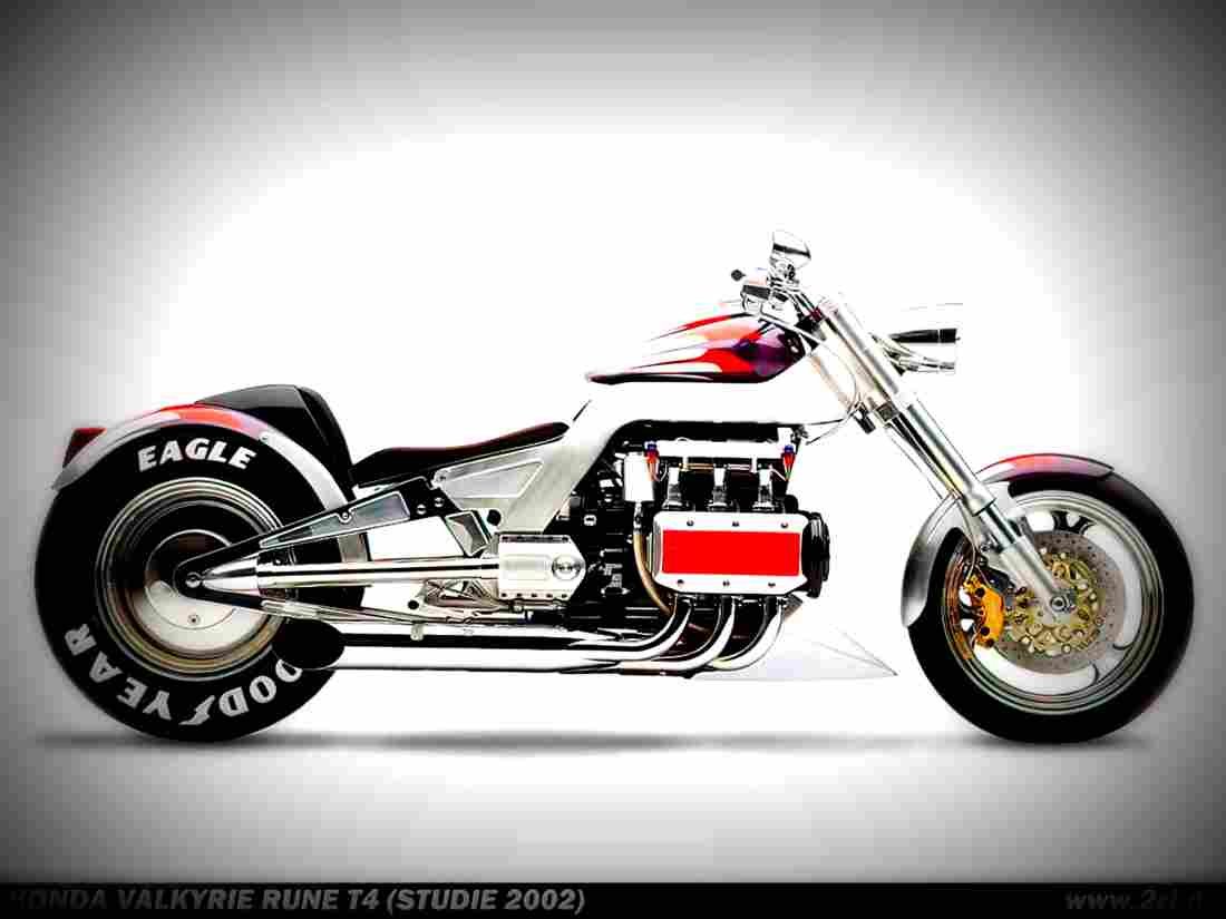 Honda Valkyrie Rune 2004 4 motorbike A4 Photo Print