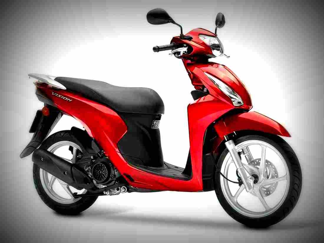Honda Vision 110 2018 2 motorbike A4 Photo Print