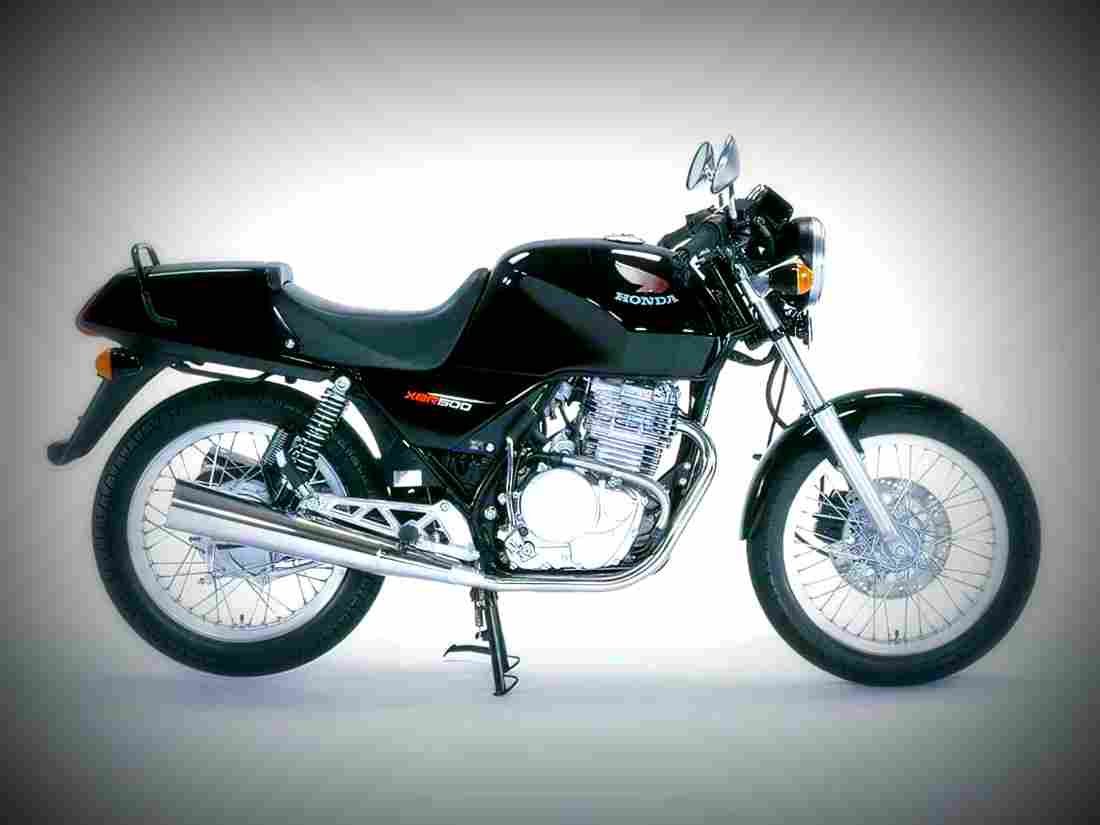 Honda XBR 500 1987 4 motorbike A4 Photo Print
