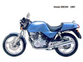 Honda XBR500 1985 motorbike A4 Photo Print