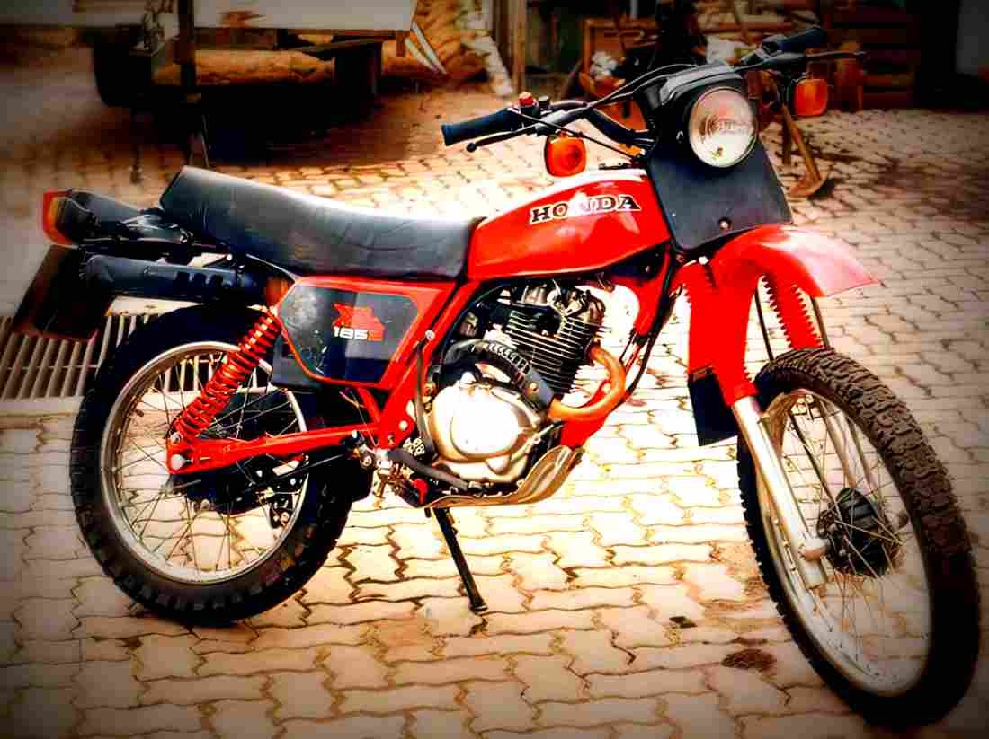 Honda XL 185 S (reduced effect) 1983 1 motorbike A4 Photo Print