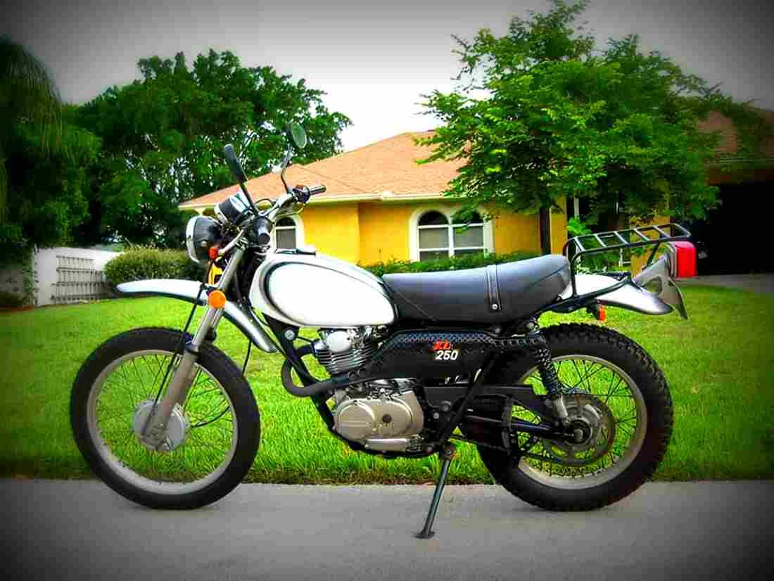 Honda XL 250 1974 2 motorbike A4 Photo Print