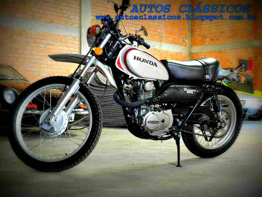 Honda XL 250 1976 2 motorbike A4 Photo Print