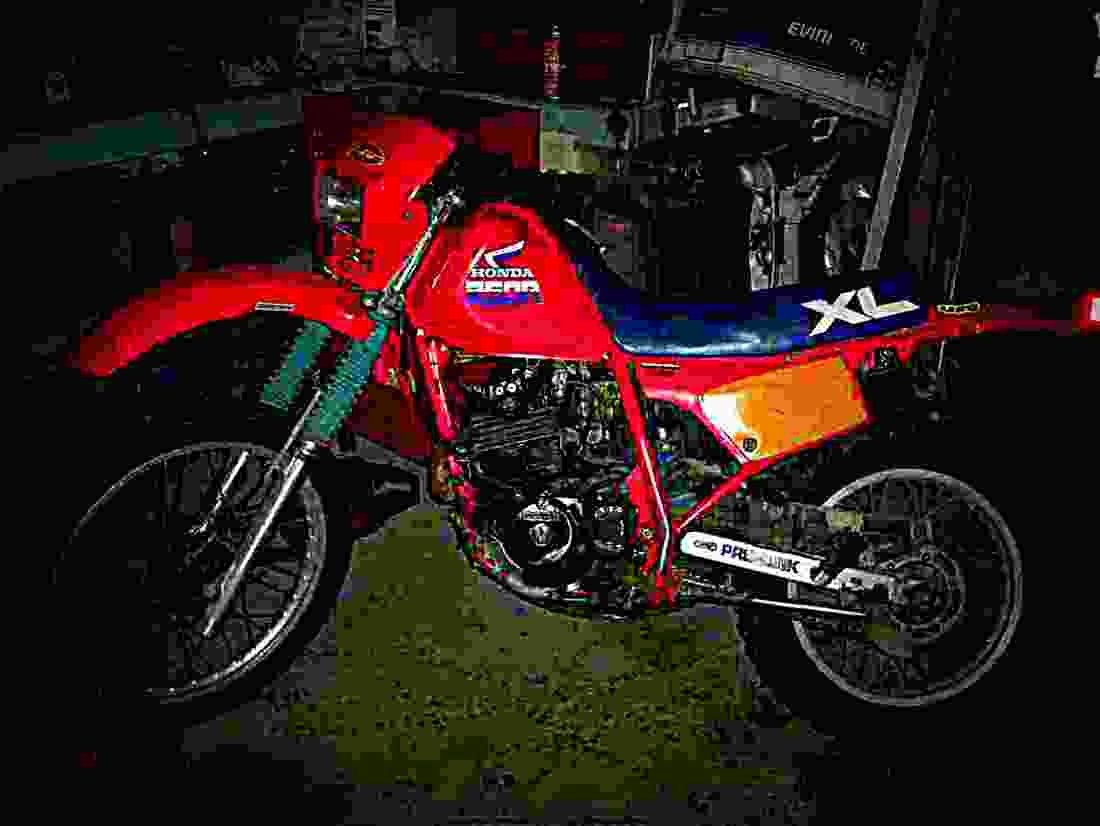 Honda XL 250 R (reduced effect) 1985 2 motorbike A4 Photo Print