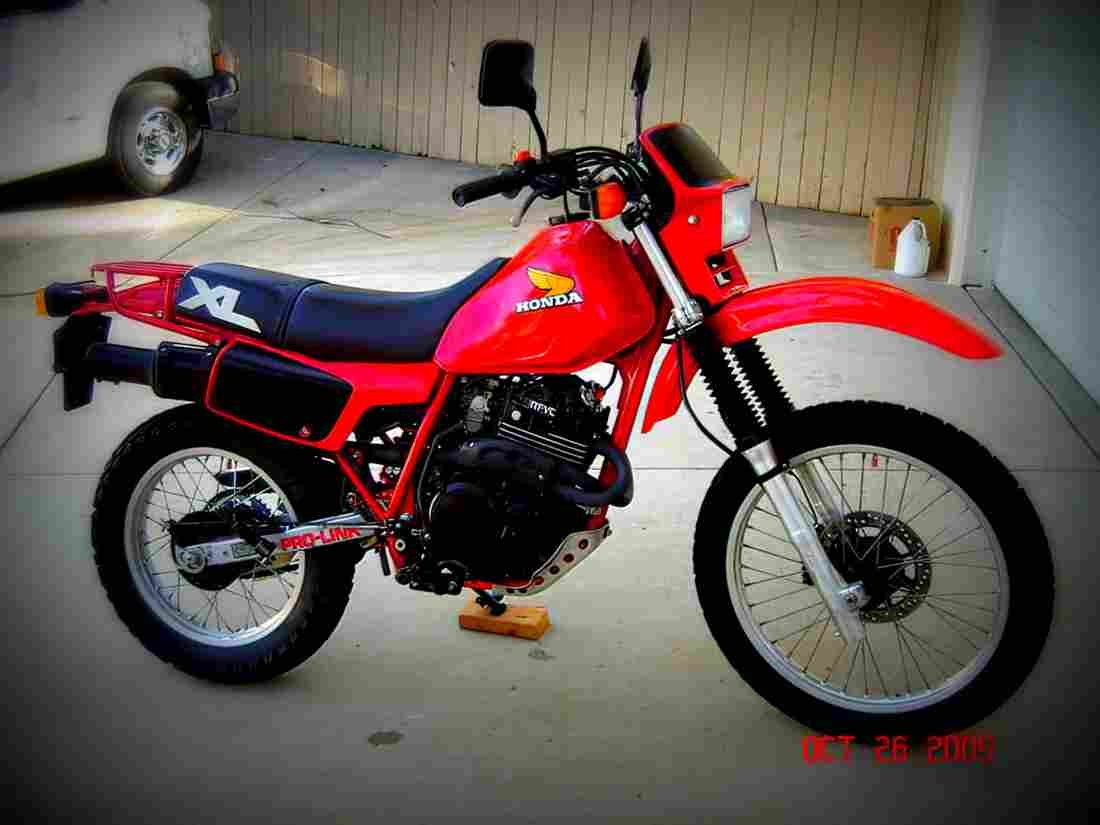 Honda XL 350 R 1986 5 motorbike A4 Photo Print