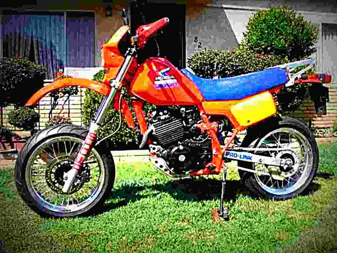 Honda XL 350 R (reduced effect) 1986 3 motorbike A4 Photo Print