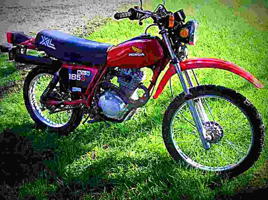 Honda XL 350 R (reduced effect) 1987 2 motorbike A4 Photo Print