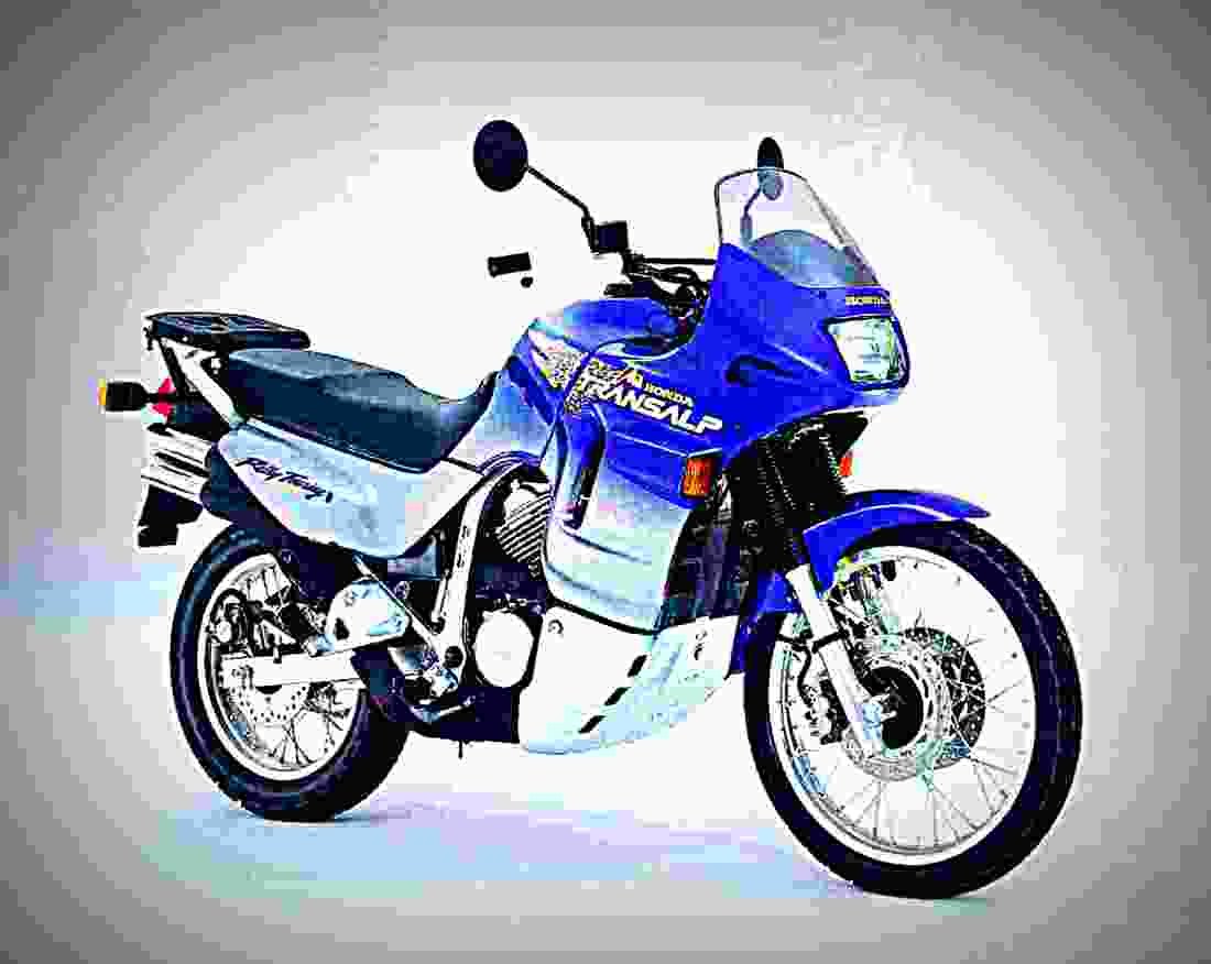 Honda XL 600 V Transalp 1988 6 motorbike A4 Photo Print