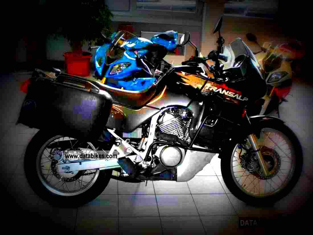 Honda XL 600 V Transalp 1998 2 motorbike A4 Photo Print