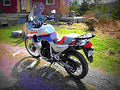 Honda XL 600 V Transalp (reduced effect) 1987 1 motorbike A4 Photo Print